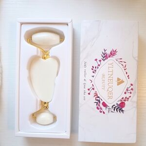Jade Facial Roller Gua Sha Set